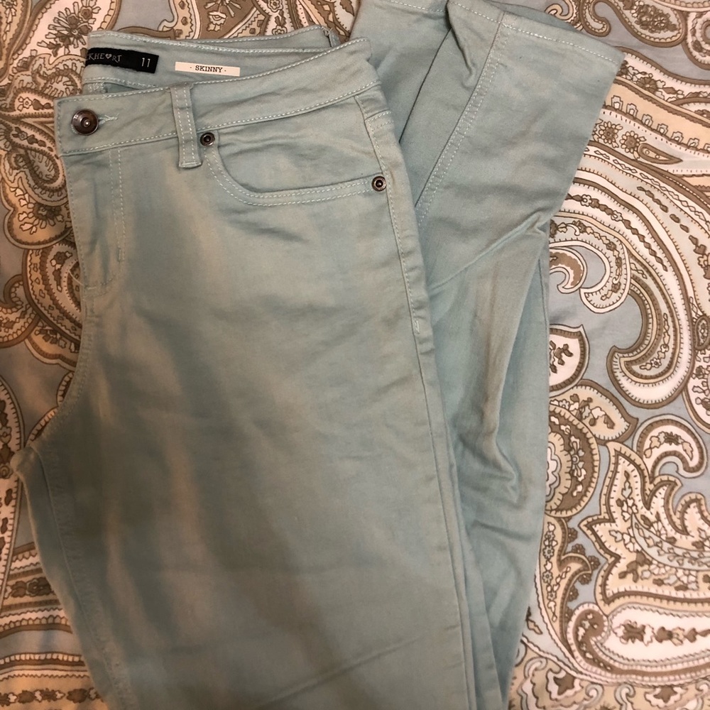 Light blue skinny jeans